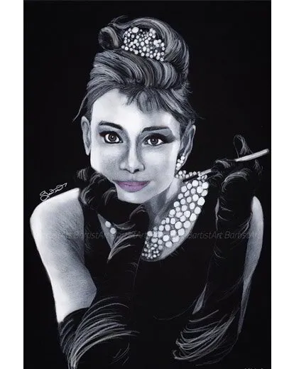 Audrey Hepburn Metal Print