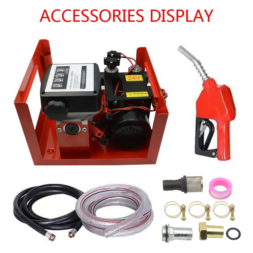 24V 60LPM Fuel Transfer Pump for Diesel & Kerosene – Complete Heavy-Duty Fuel Dispensing Kit in Kenya