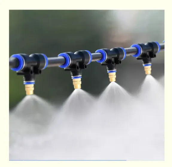 6mm Low Pressure Stainless Steel Fog Misting Nozzle with Connector for Garden Irrigation