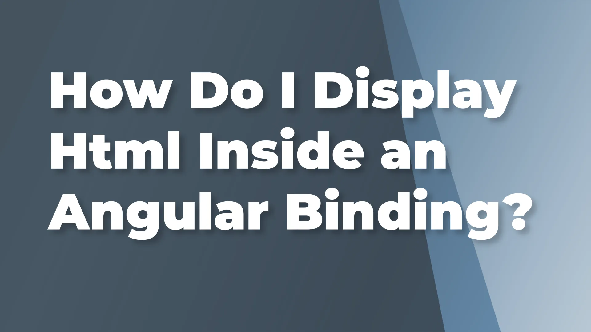 How do I display HTML inside an Angular binding?