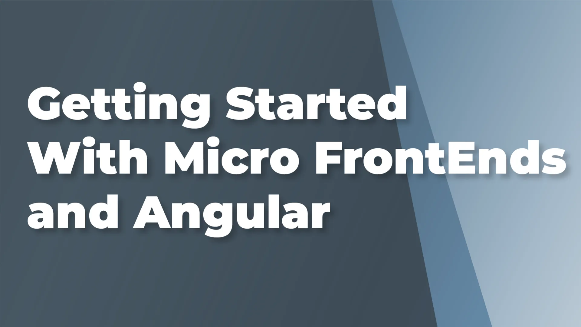 Getting Started With Micro FrontEnds and Angular