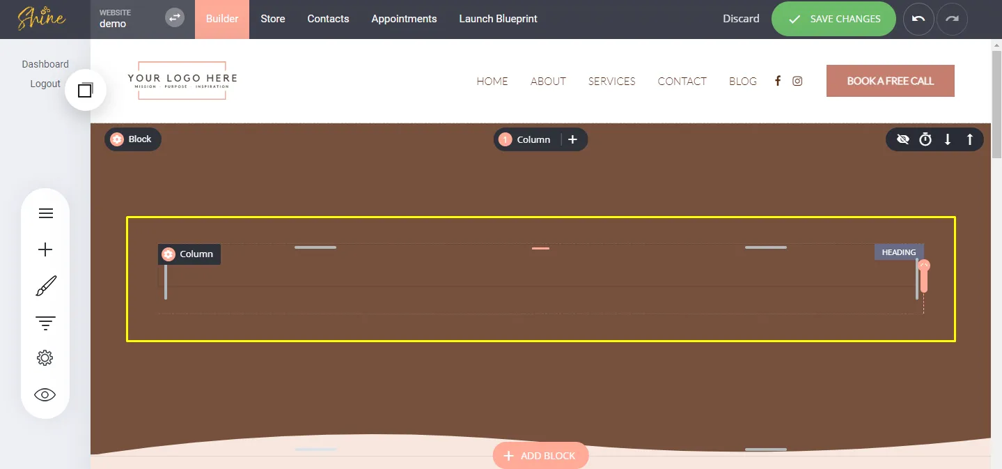 Edit Your Pages: Adjust Rows, Columns & Blocks