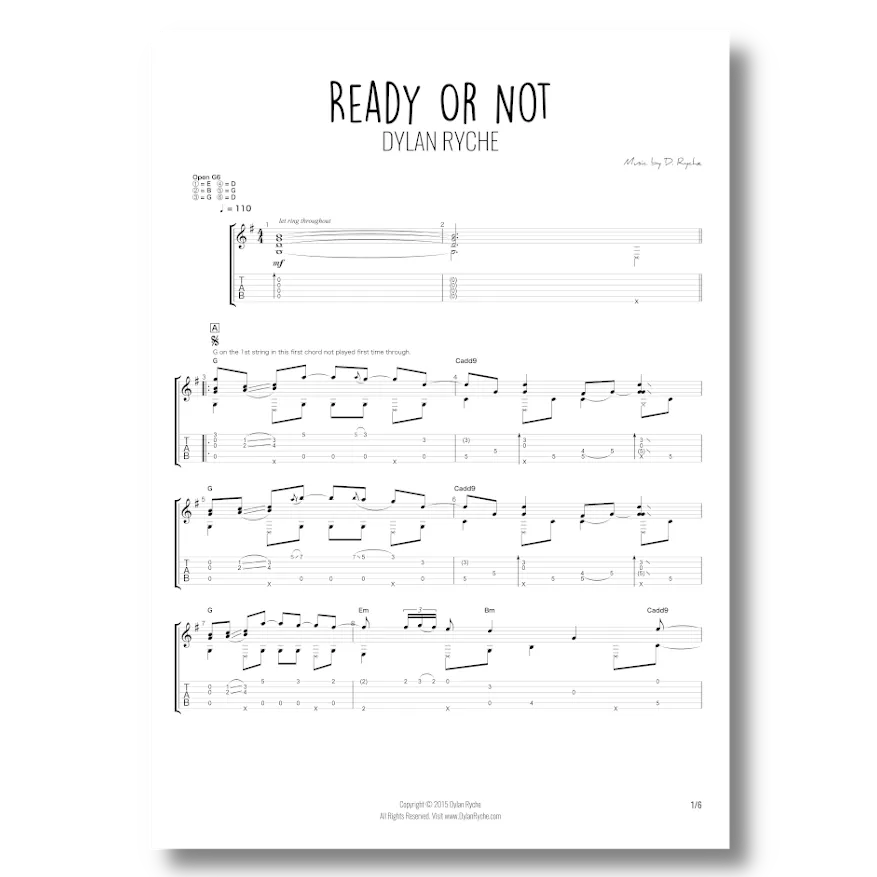 'Ready or Not' - Guitar TAB