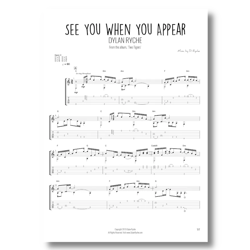 'See You When You Appear' - Guitar TAB