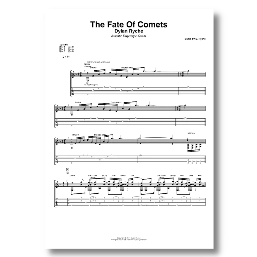 'The Fate of Comets' - Guitar TAB