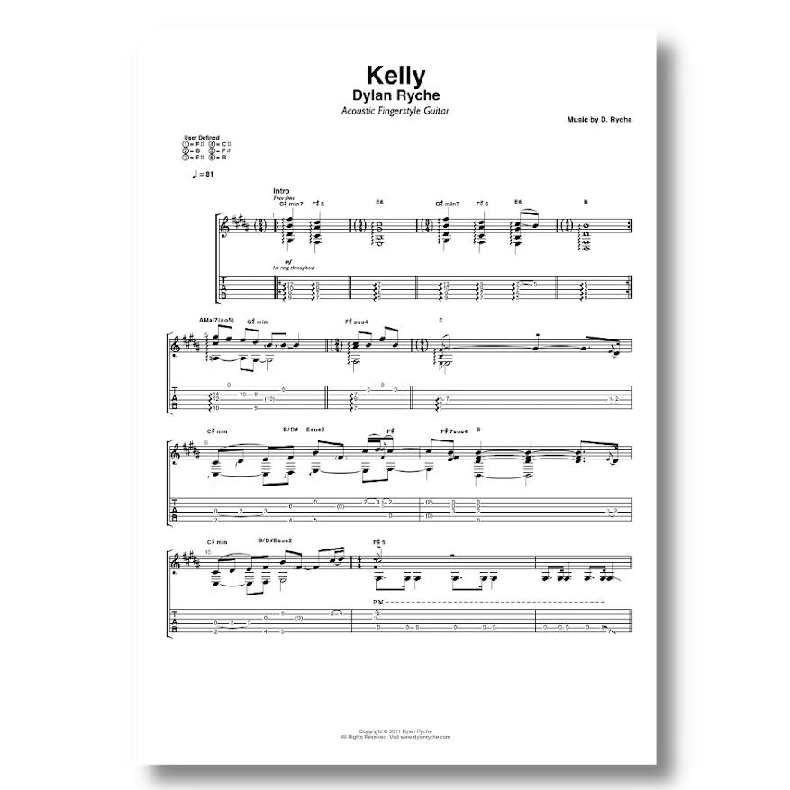 'Kelly' - Guitar TAB