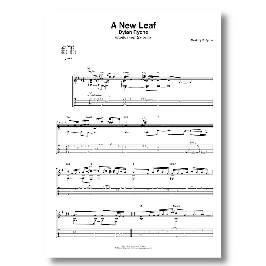 'A New Leaf' - Guitar TAB