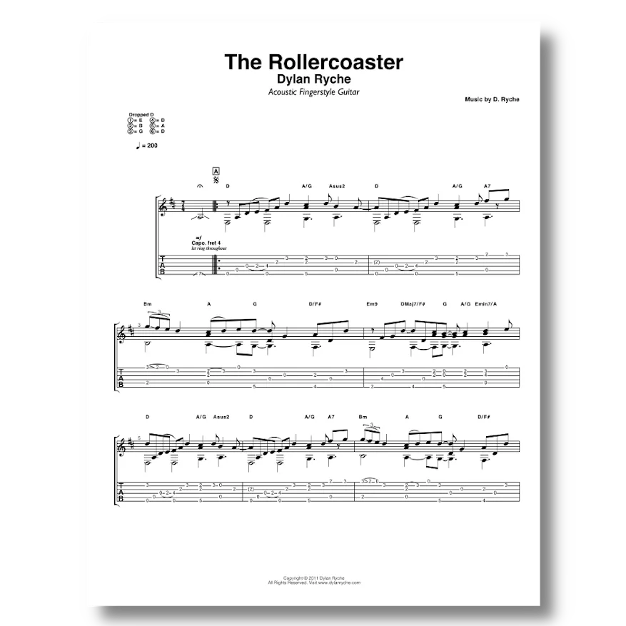 'The Rollercoaster' - Guitar TAB
