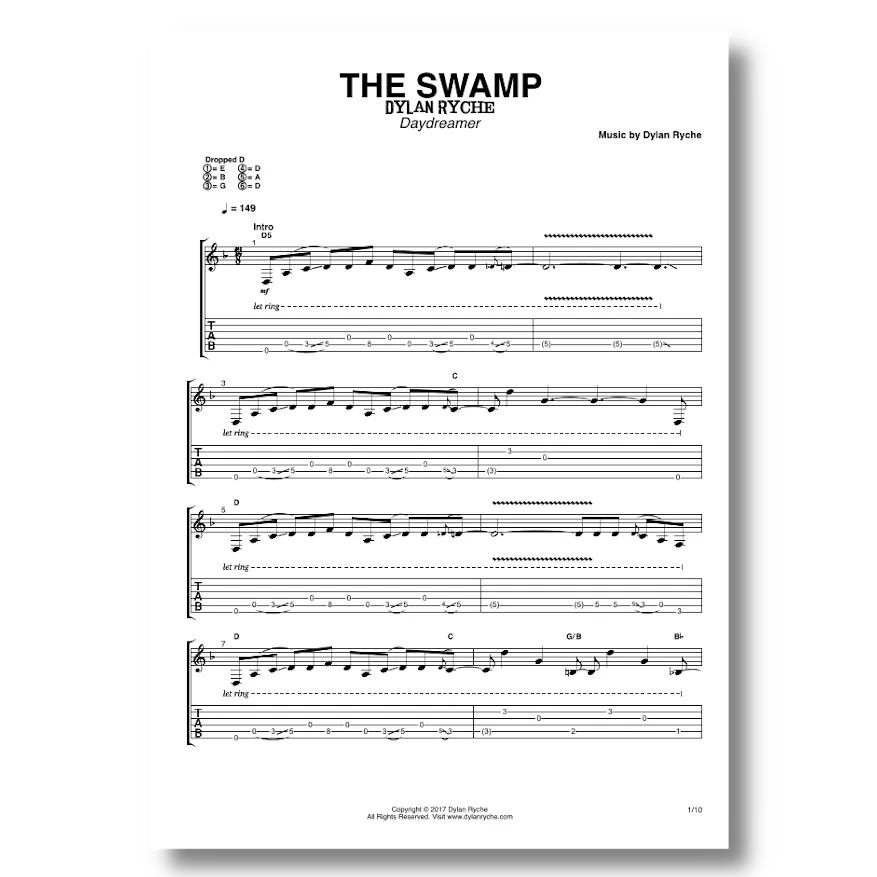 'The Swamp' - Guitar TAB