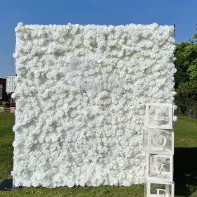 white flower wall 