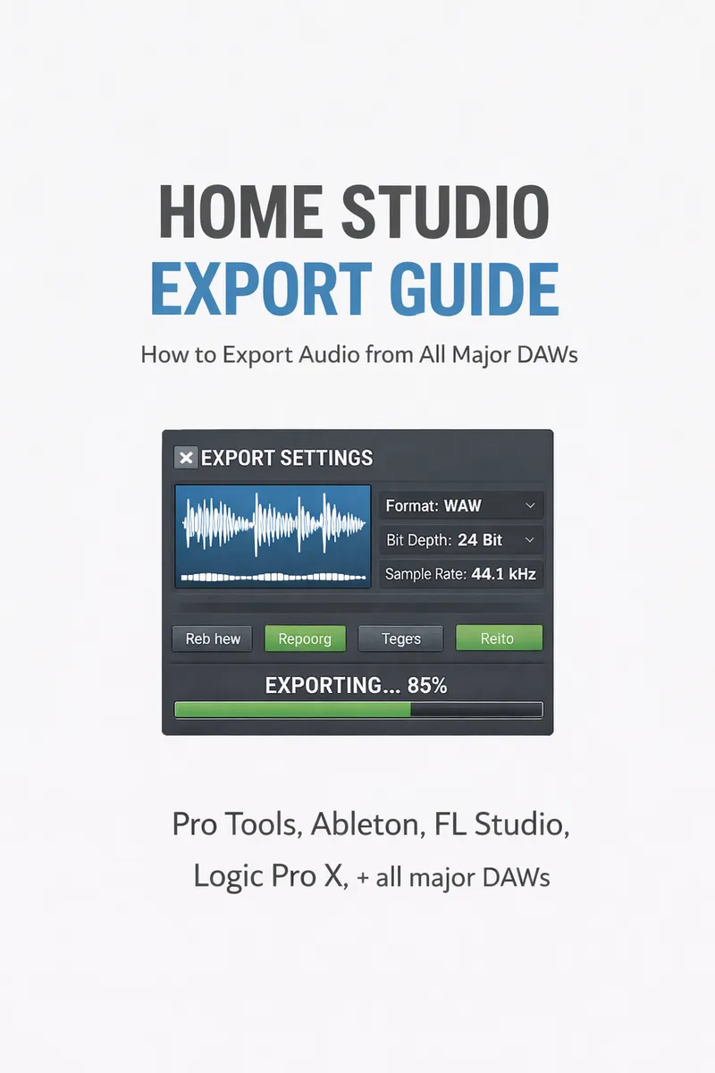 DAW Export Settings: The Complete Guide for Home Studio Producers