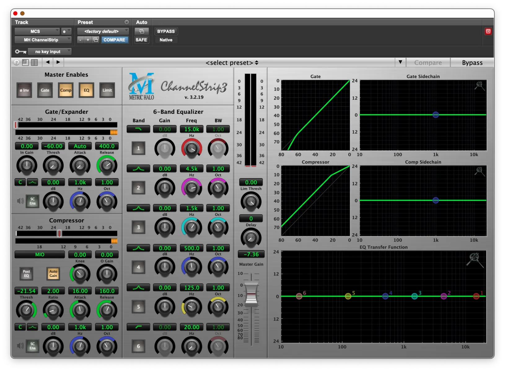 Metric Halo Channel Strip 3