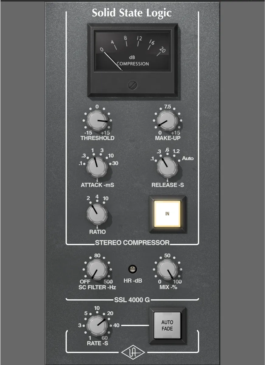 UAD SSL G-Master Bus Compressor