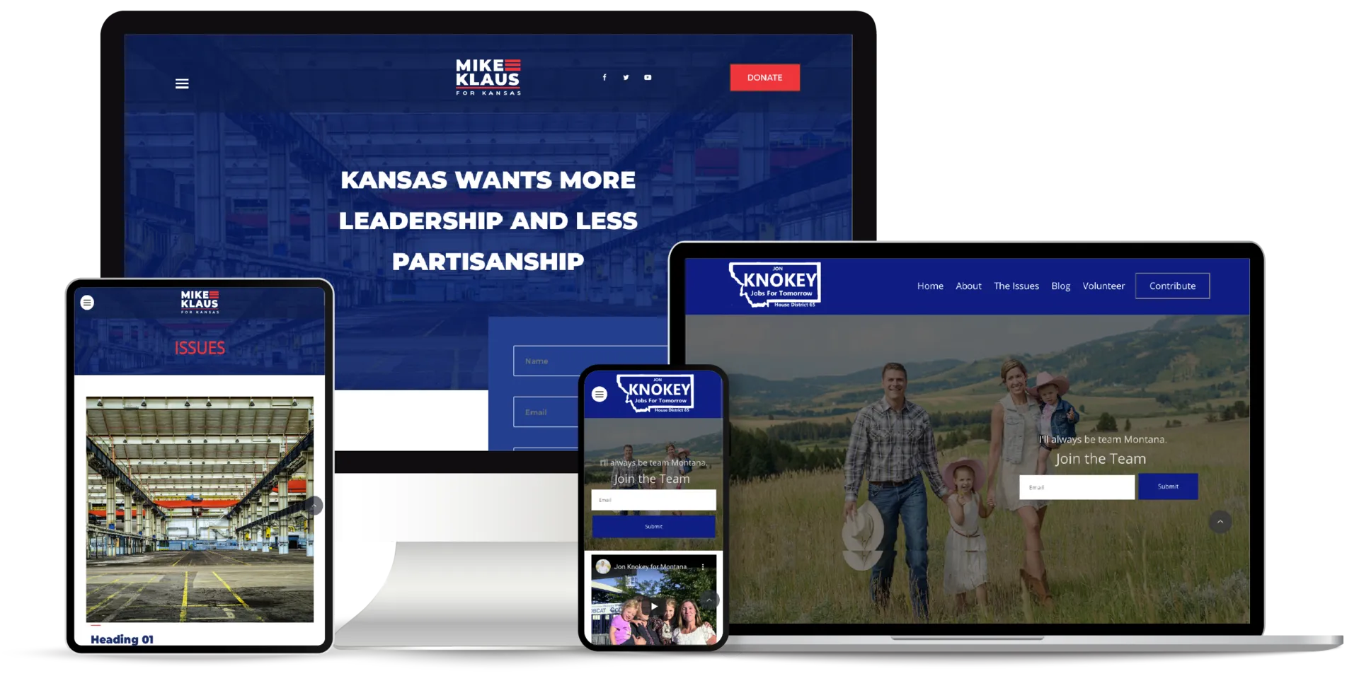 Political Campaign Website