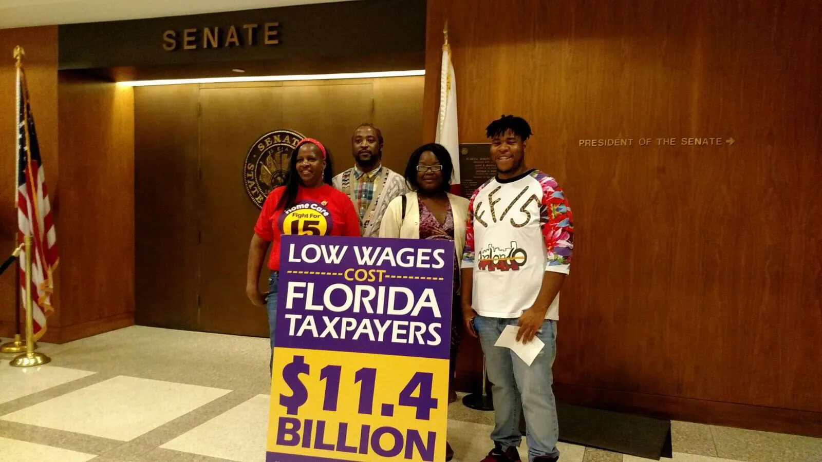 SEIU: Los bajos salarios en la Florida terminan afectando cada año a los contribuyentes 2/5/2016
