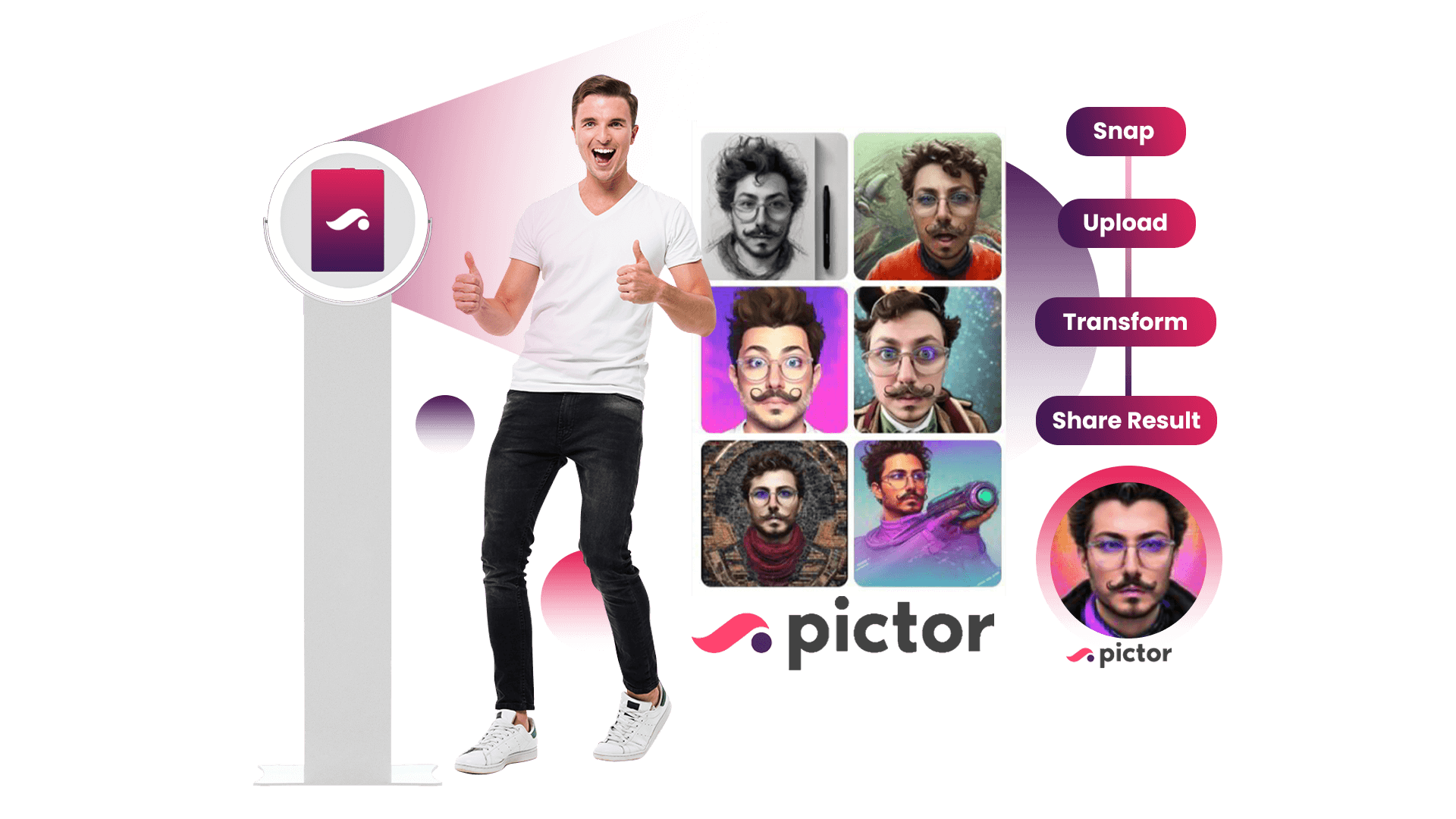 Ai Photo Booth | Book An Event | Get Early Access | Pictor