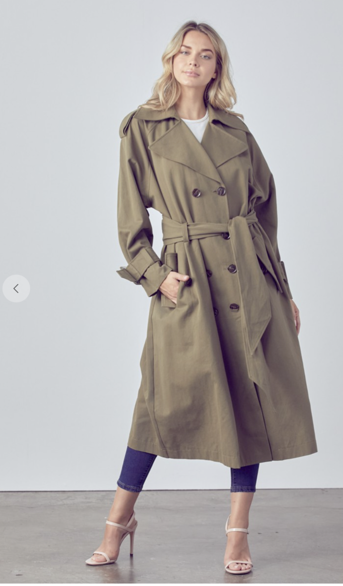button up trench coat