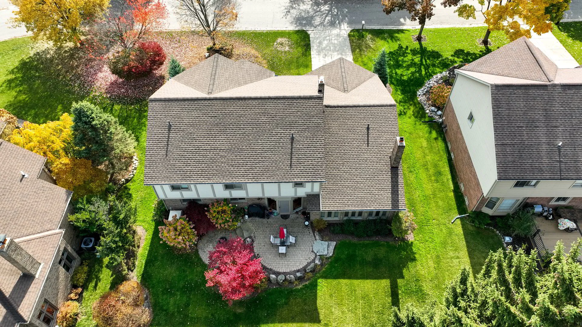 roof of home from above image