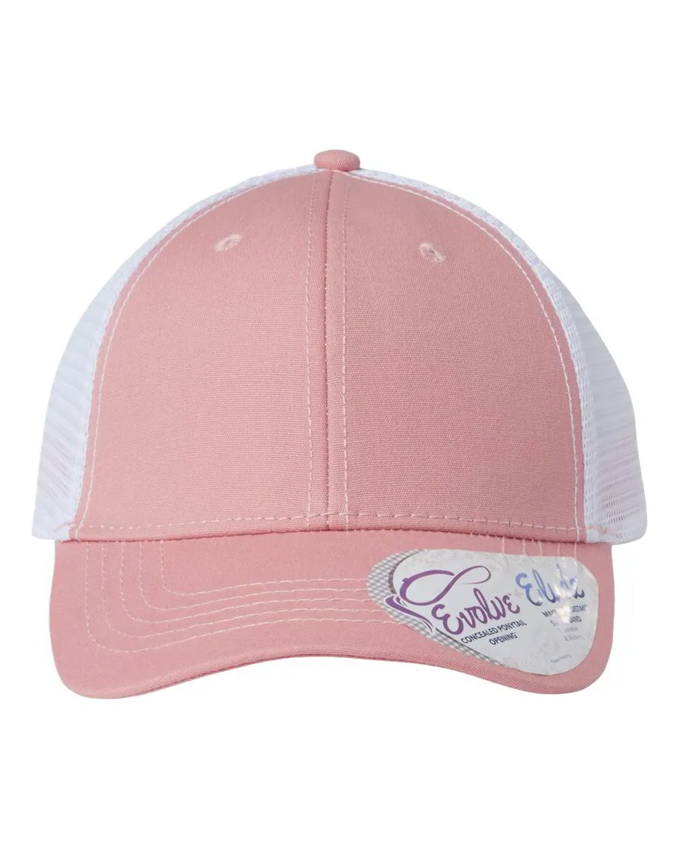 Infinity Her - Ponytail-Women's Modern Trucker Cap - CHARLIE- *6Color Options*