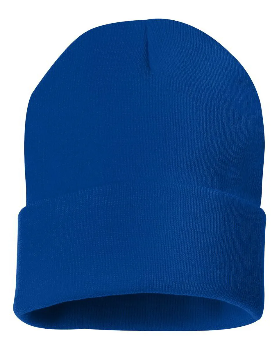 Sportsman - 12" Solid Cuffed Beanie - SP12- CUSTOM- *25 COLOR COPTIONS*