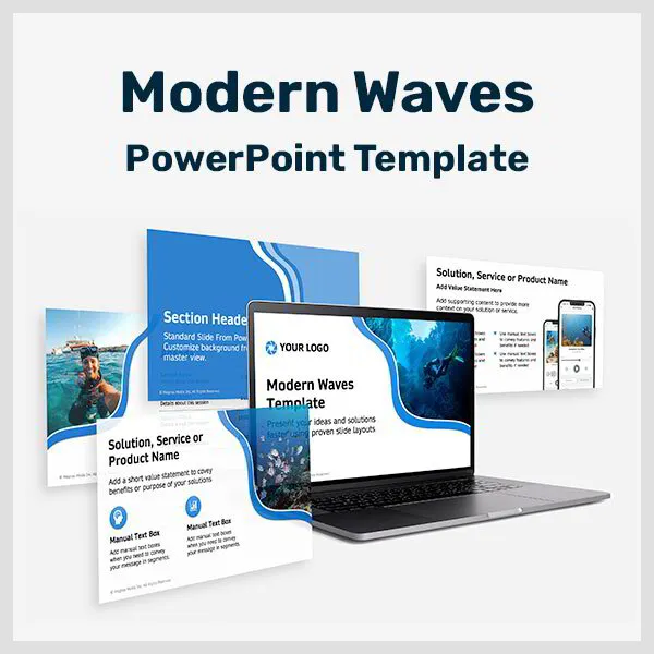 Modern Waves PowerPoint Template