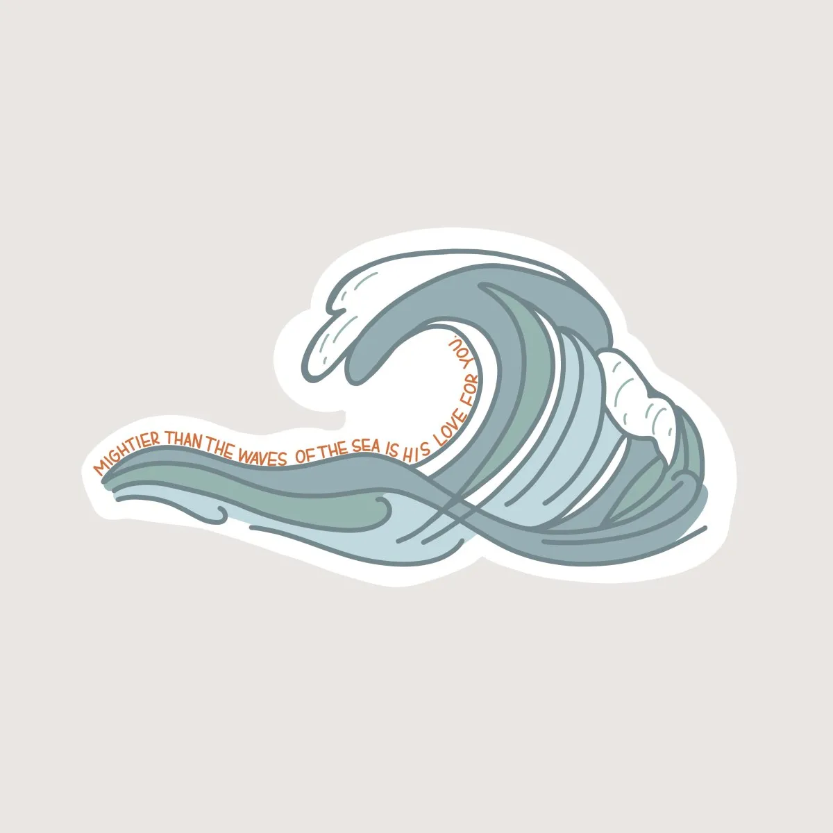 Waves of the Sea Sticker