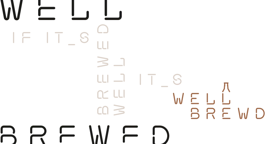 If it's brewed well, it's WellBrewd