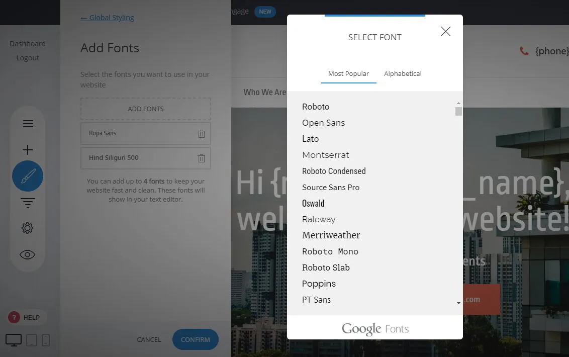 Help Docs - how to add more fonts to text editor