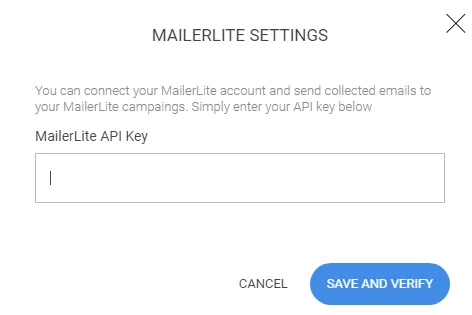 Help Docs - MailerLite Integration