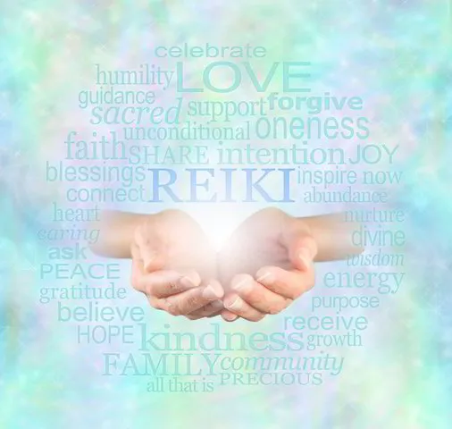 Reiki and hands extended