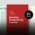 Productivity Tracker Pro (Fillable PDF)