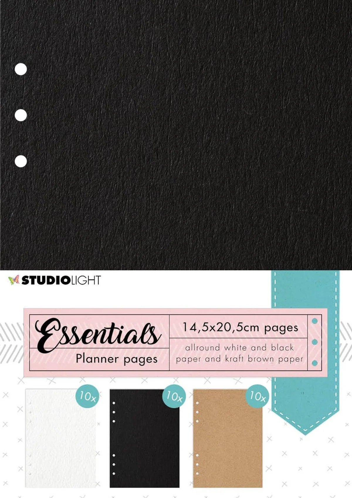 SL Planner pages Black, Craft, White Planner Essentials 145x205mm 