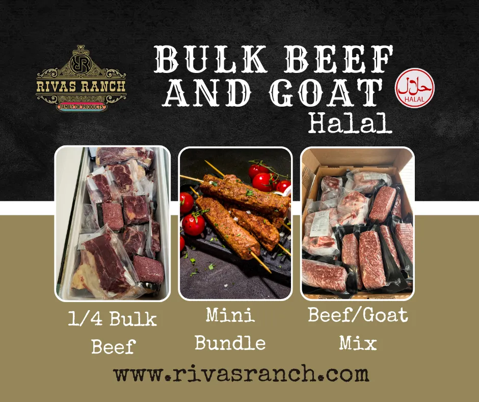 Halal Bulk Beef and Goat Bundle - SHIPPING INCLUDED