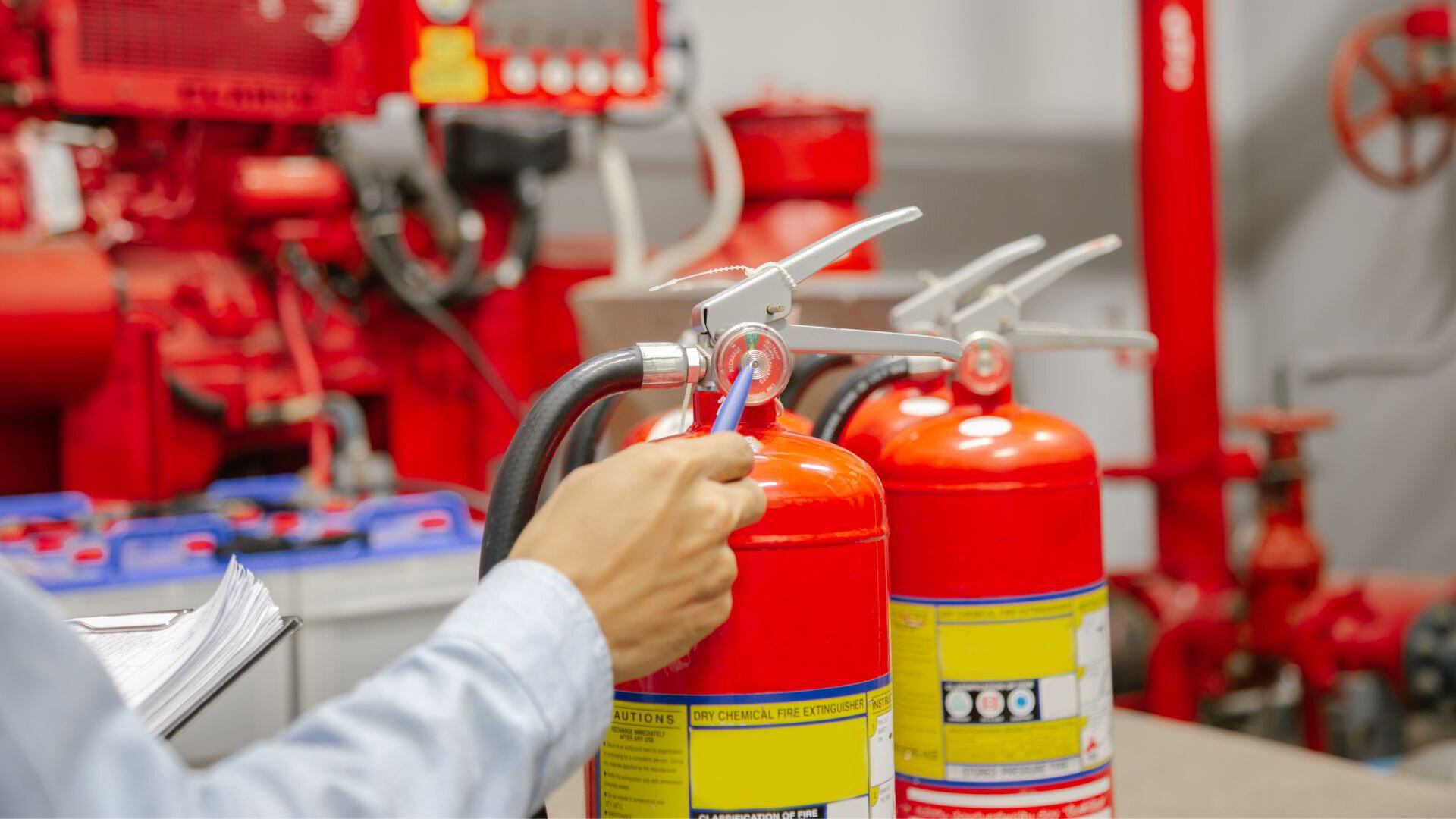 Cherry Printers A4 NCR Fire Extinguisher Service Duplicate Book - 50 Sets, No Carbon Required