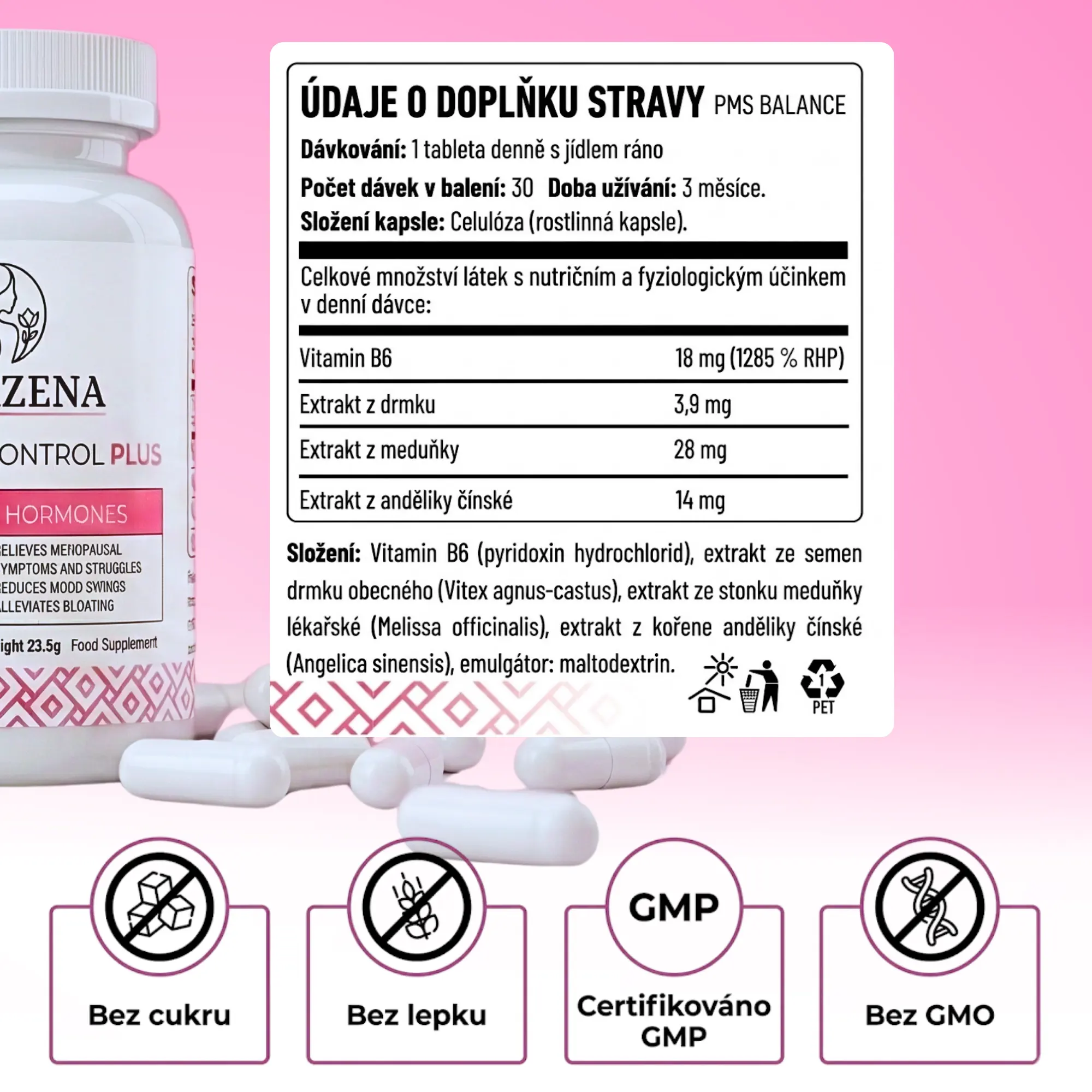 Hormone Control Plus - Péče pro ženy v období menopauzy a perimenopauzy