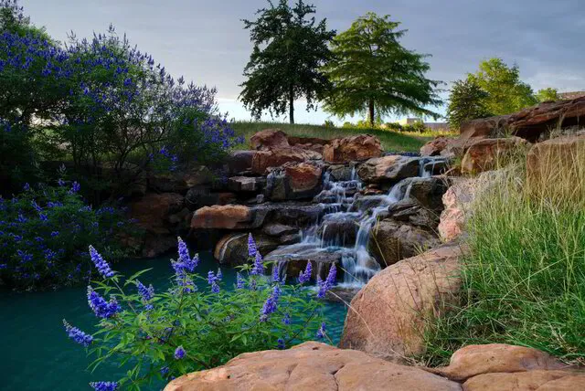 A local park with stream in Frisco, Texas 