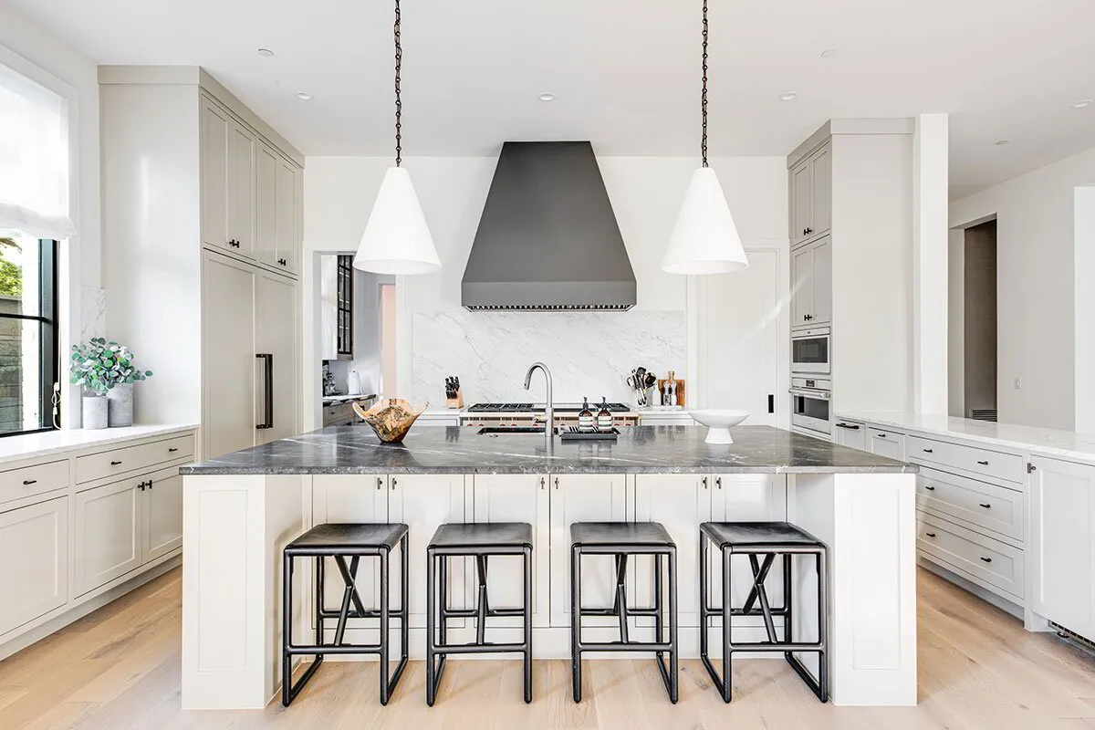 modern kitchen in new custom homes