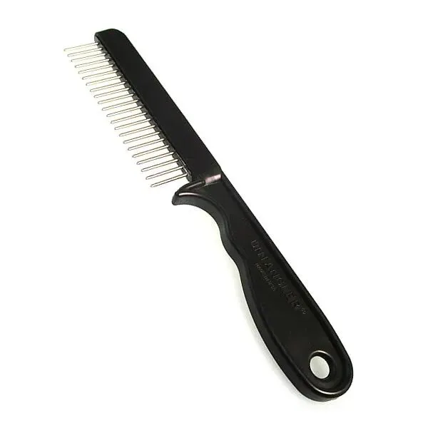 The Untangler - Super Groom Comb (22 wide-spaced Stainless Steel teeth) – with Rotating Teeth. Best Seller for Small Breeds! (T705SS)