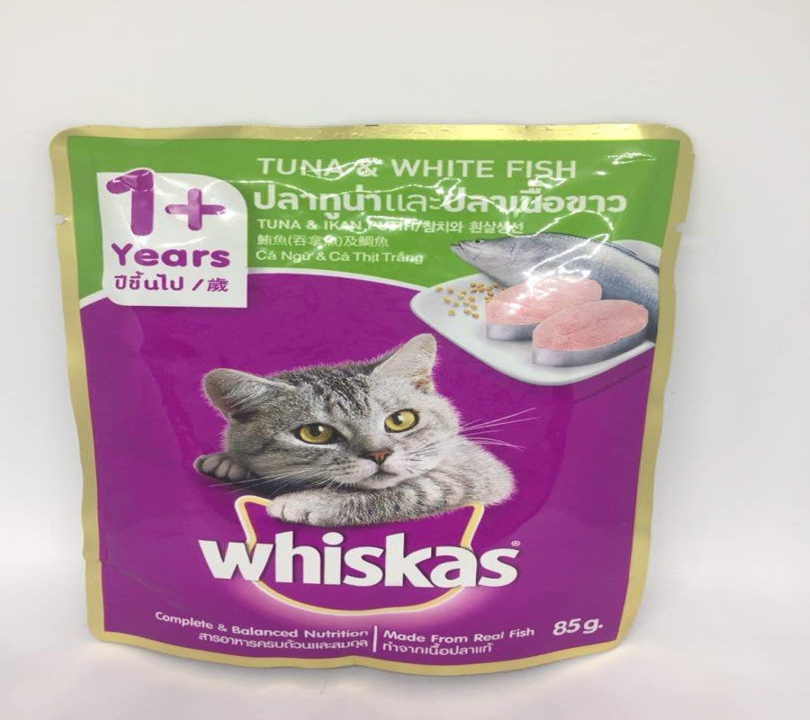 WHISKAS Pouch Fresh Tuna & White Fish 85gm