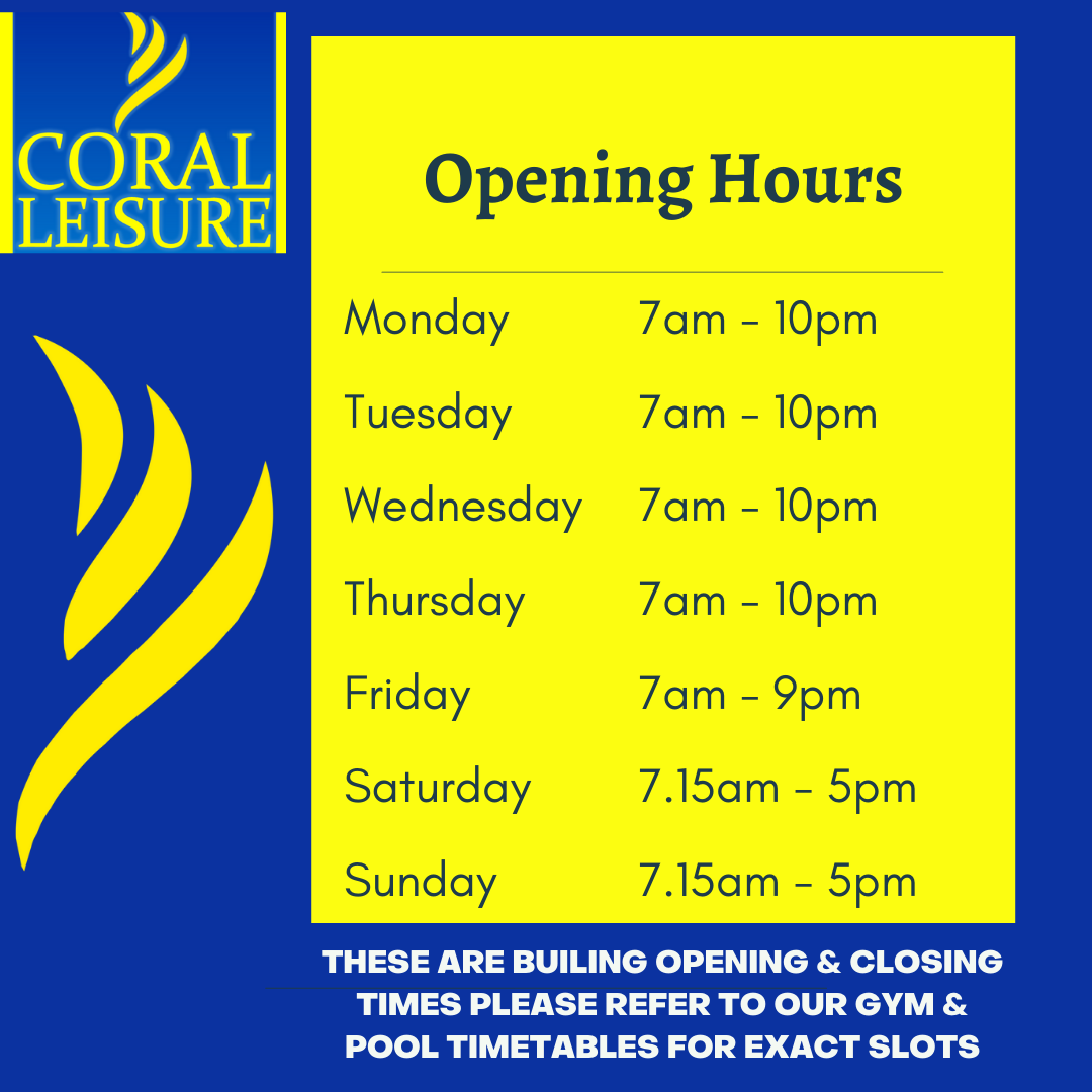 OPENING HOURS KILLARNEY SPORTS & LEISURE CENTRE