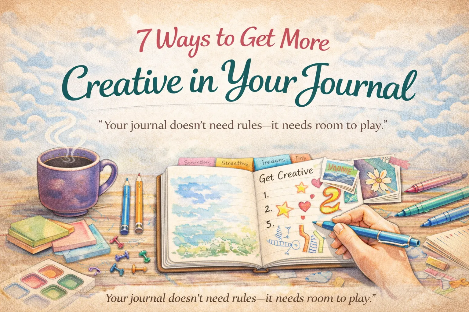 7 Ways to Get More Creative in Your Journal