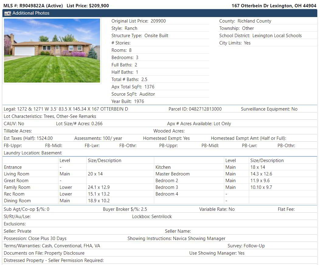 167 Otterbein Dr Lexington, OH 44904