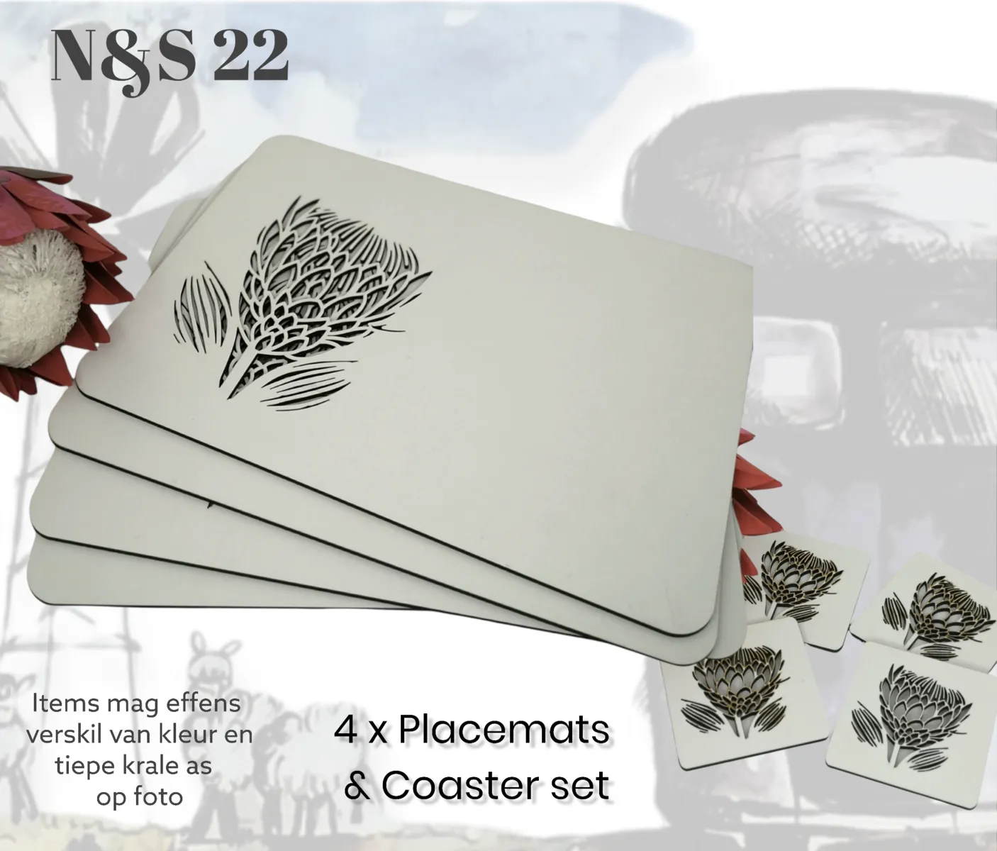 Protea Placemats & Coasters