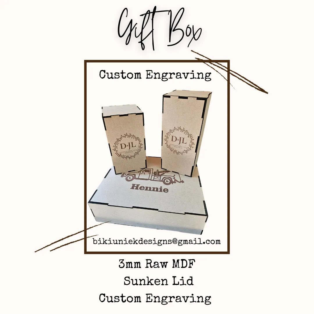 Lasercut Gift Boxes - Custom