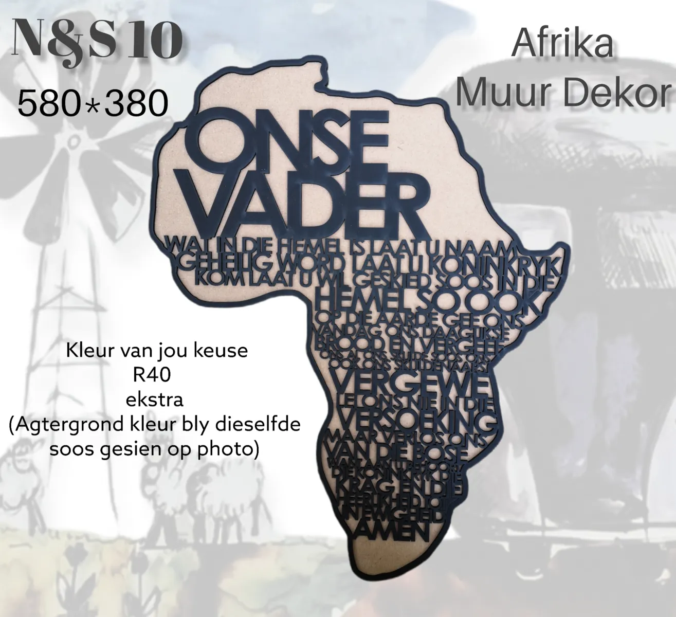 Africa "Onse Vader" Wall Art
