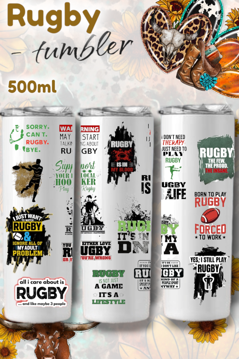 Rugby Tumbler 500ml