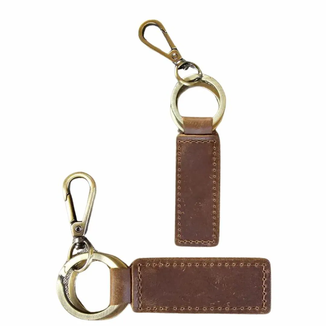 Personalised Genuine Leather Keychain
