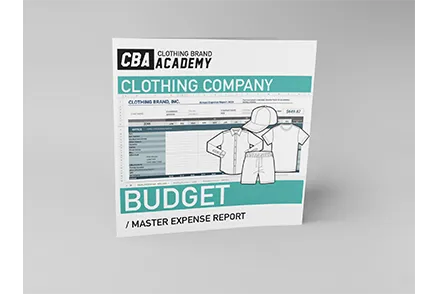 Clothing Company Budget / Master Expense Report / Template
