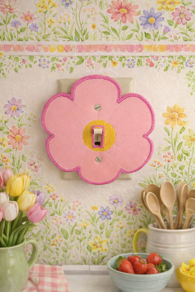 ITH FLOWER SWITCH PLATE 5X5