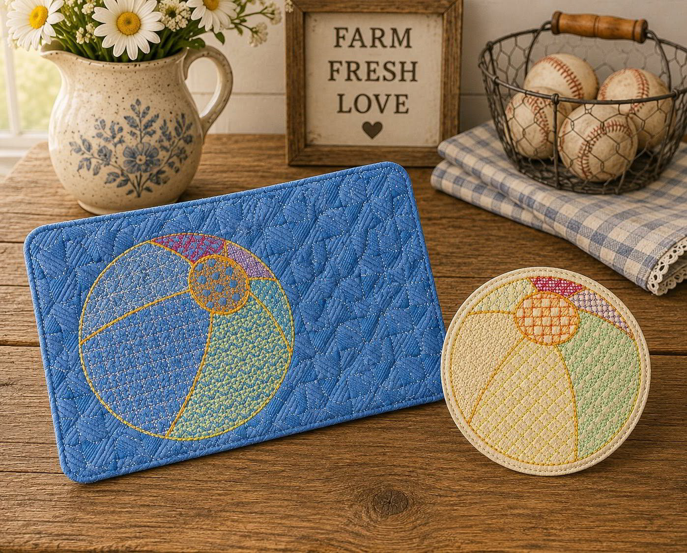 ITH BEACHBALL MOTIF SET (JUNE)